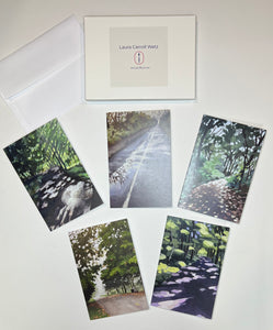 Boxed set of assorted greeting cards with envelopes - Columbus Trails II