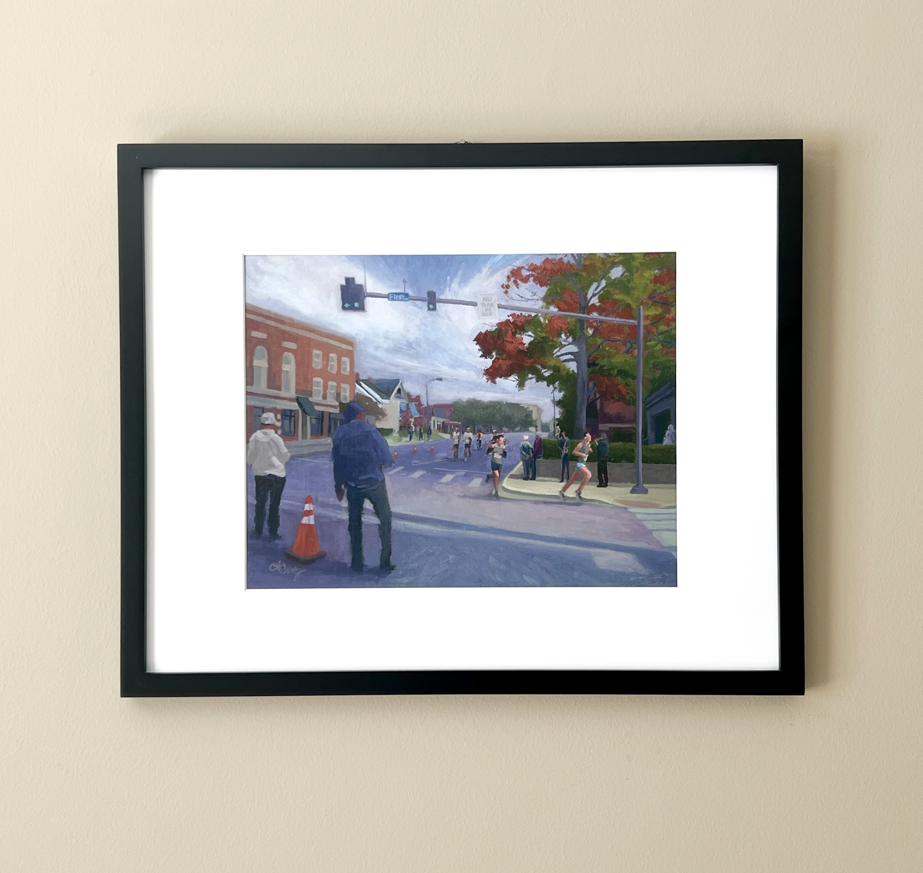 Turn Left on First Giclee Print- Not Framed