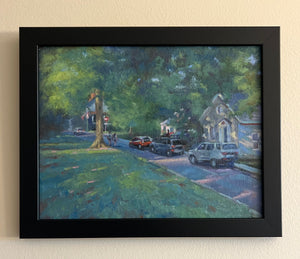 Worthington Green - Framed in Black Frame