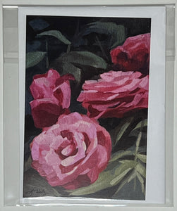 4x6 inch greeting card - La Vie en Rose