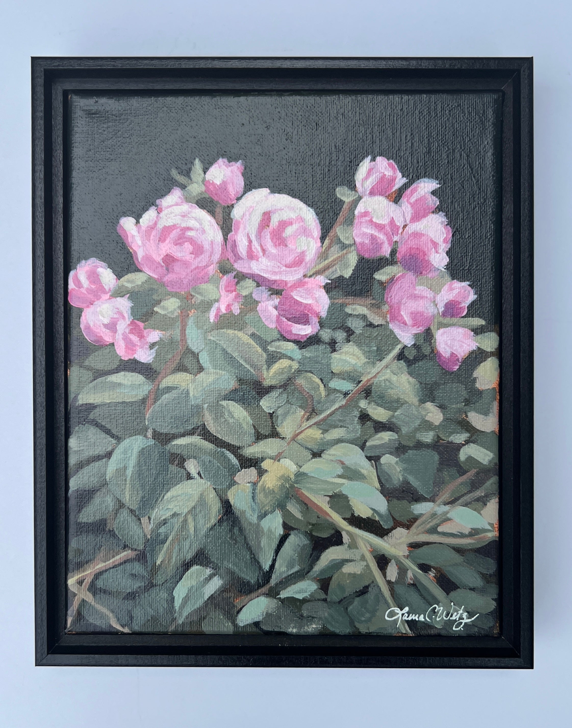 Night Blooms - Original Painting - Framed