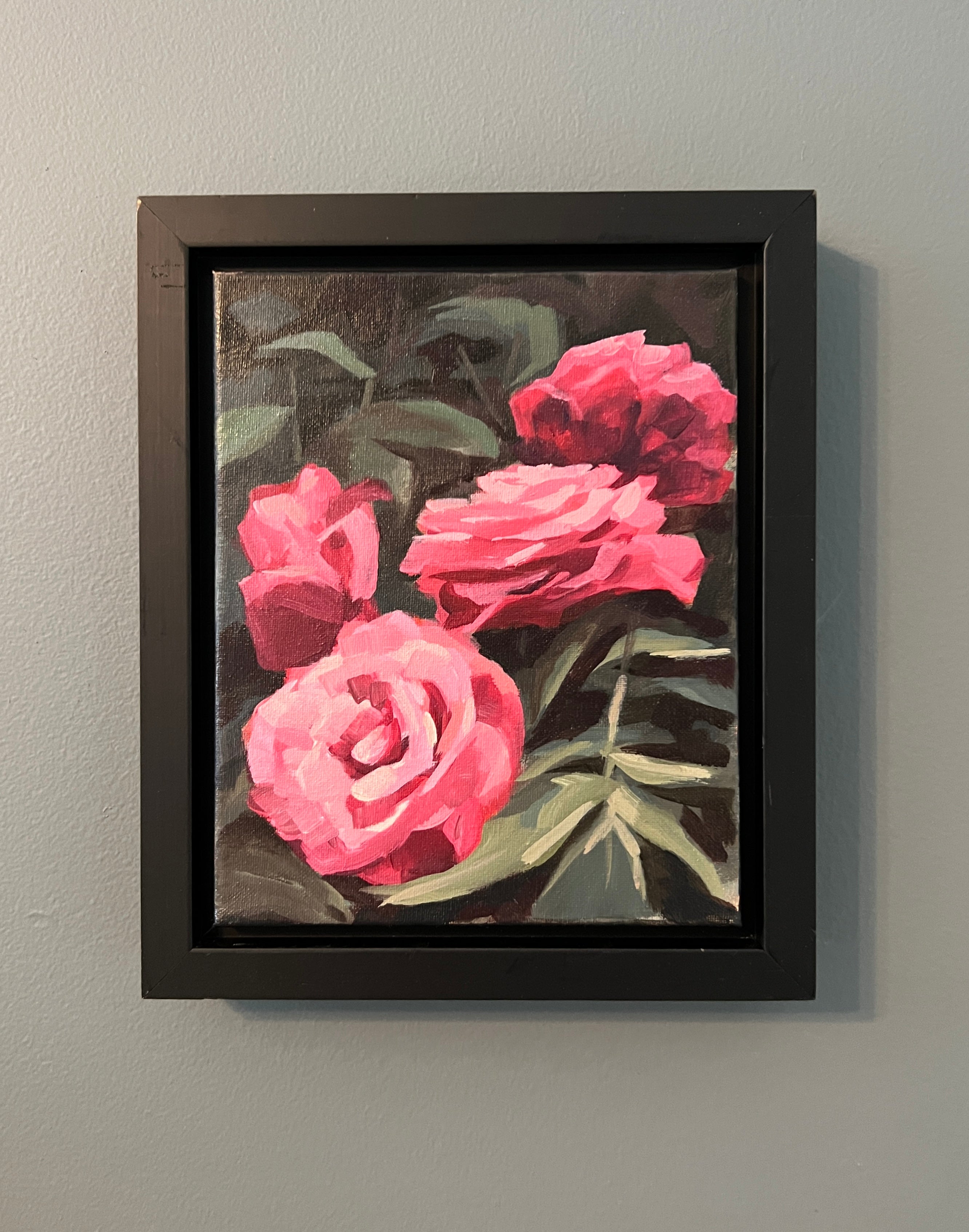 La Vie en Rose - Original Painting - Framed